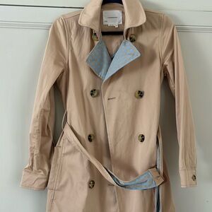 Sand color trench by Anthropology in like new condition